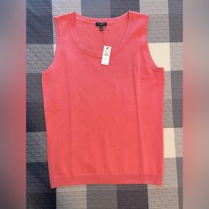 Talbots Sleeveless Sweater, Size Small, “Strawberry Pink”